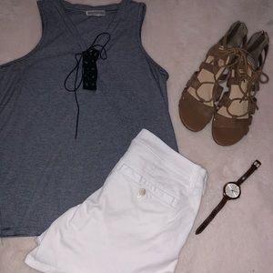 Blue and white striped tank top!